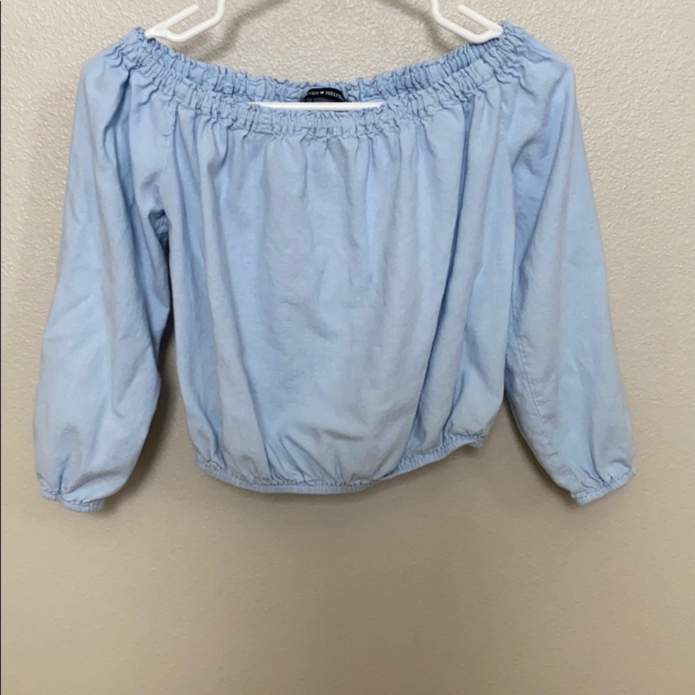 brandy off the shoulder top